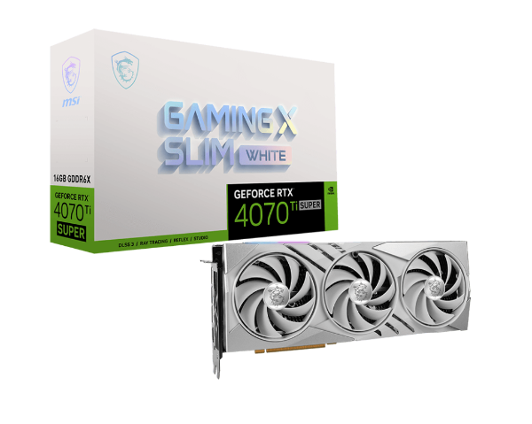 Picture of MSI NVIDIA GeForce RTX™ 4070 Ti SUPER 16 GB GAMING X SLIM WHITE