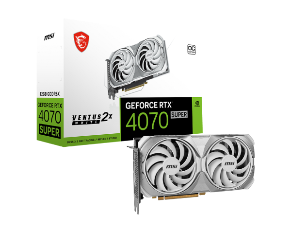 Picture of MSI NVIDIA GeForce RTX™ 4070 SUPER 12 GB VENTUS 2X WHITE OC