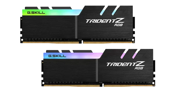 Picture of 32 GB RAM, DDR4-3600 MHz, (16 GB x 2), G.SKILL TridentZ RGB Series