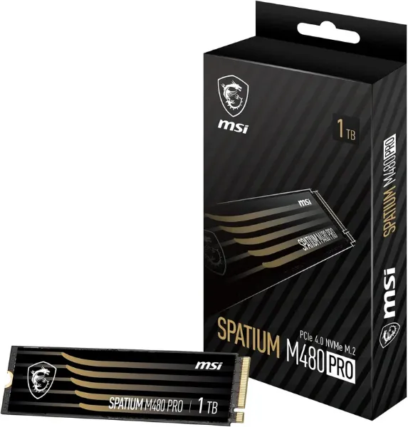Picture of 1 TB MSI SPATIUM M480 PRO PCIe 4.0 NVMe M.2 SSD