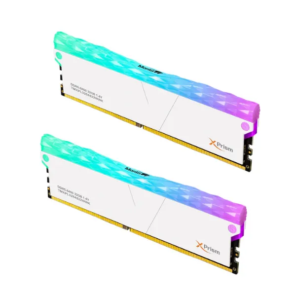 Picture of 32 GB RAM, DDR5-6400 MHz, (16 GB x 2) kit, v-color Manta Xprism RGB, Silver