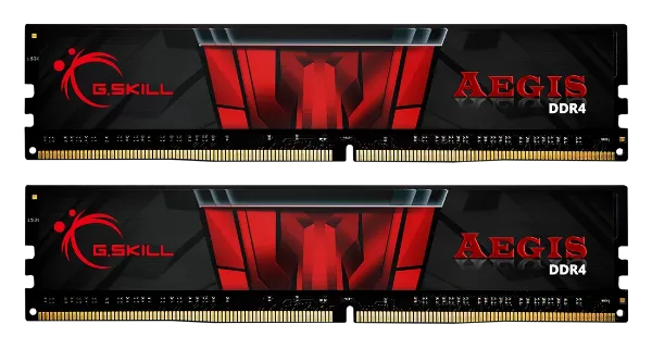 Picture of 16 GB RAM, DDR4-3200 MHz, (8 GB x 2), G.SKILL Aegis DDR4