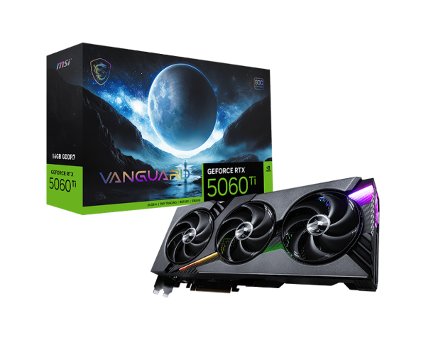 Picture of MSI GeForce RTX™ 5060 Ti VANGUARD SOC 16 GB