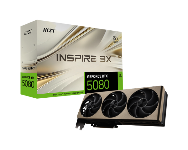 Picture of MSI GeForce RTX™ 5080 INSPIRE 3X OC 16 GB