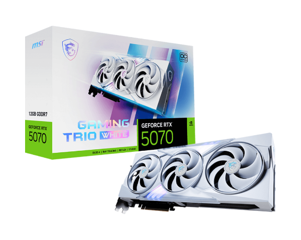 Picture of MSI GeForce RTX™ 5070 GAMING TRIO OC White 12 GB