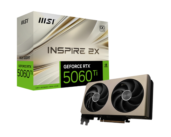 Picture of MSI GeForce RTX™ 5060 Ti INSPIRE 2X OC 8 GB