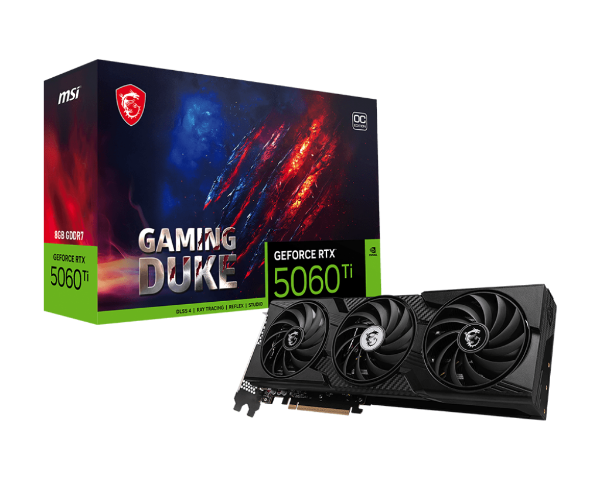 Picture of MSI GeForce RTX™ 5060 Ti GAMING DUKE 3X OC 8 GB