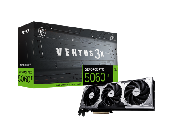 Picture of MSI GeForce RTX™ 5060 Ti VENTUS 3X OC 8 GB