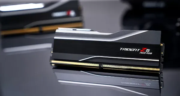 Picture of 64 GB RAM, DDR5-6000 MHz, (32 GB x 2) kit, G.SKILL Trident Z5 Neo RGB AMD EXPO & Intel XMP, White