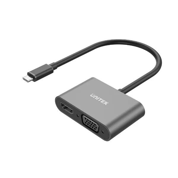 Picture of UNITEK USB-C to HDMI and VGA Adapter, V1168A