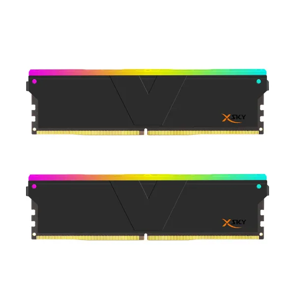 Picture of 32 GB RAM, DDR5-6000 MHz, (16 GB x 2) kit,  v-color Manta XSky RGB CL30, Black