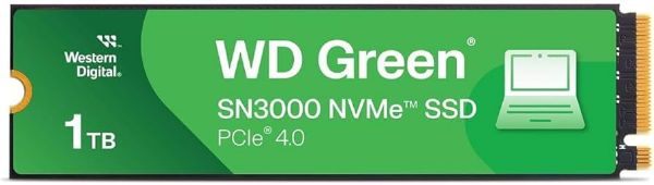 Picture of 1 TB WD Green SN3000 PCIe 4.0 NVMe M.2