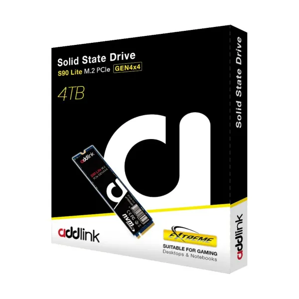Picture of 4 TB Addlink S90 Gen4 NVMe PCIe SSD
