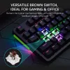 Picture of rapoo V500 Pro Backlit Mechanical Gaming Keyboard - Blue Switch